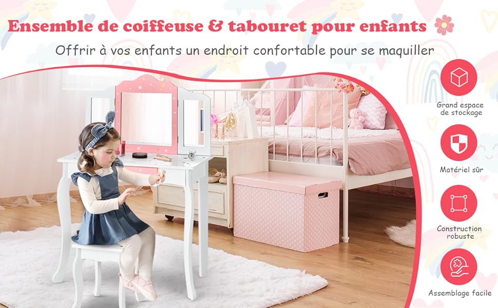 Ensemble-coiffeuse-et-tabouret-pour-enfants