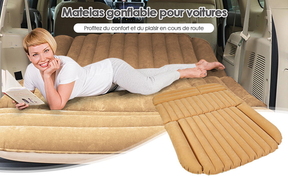 opblaasbaar matras voor in de auto