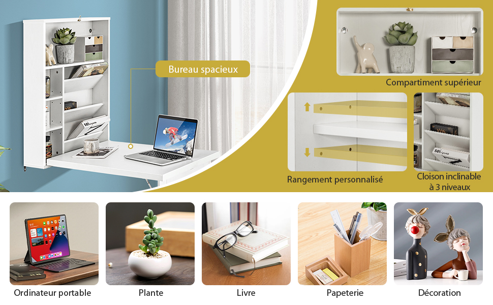 Opvouwbare wandtafel