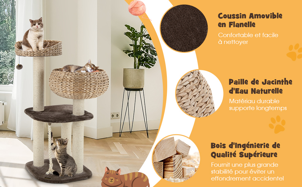 kattenboom met meerdere niveaus