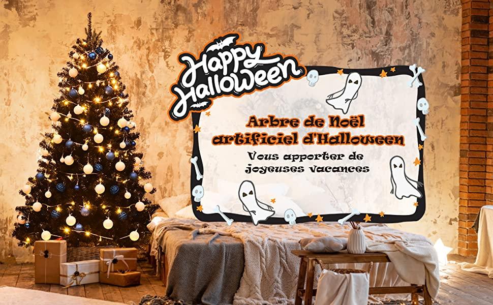Sapin de Noel Artificiel 180cm Aiguilles en PVC avec Support en Metal Pliable 1036 Pointes de Branche