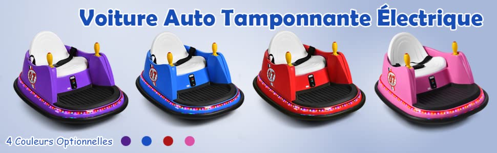 Auto-tamponneuse électrique de 6 V au design Angry Birds de couleur rose  Cars4Kids - Habitium®