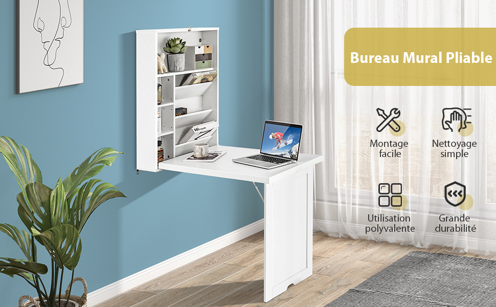 opklapbaar wandbureau