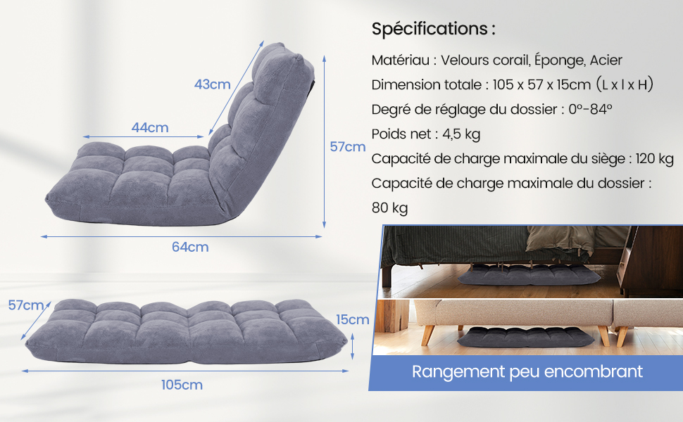 opklapbare bed-stoel