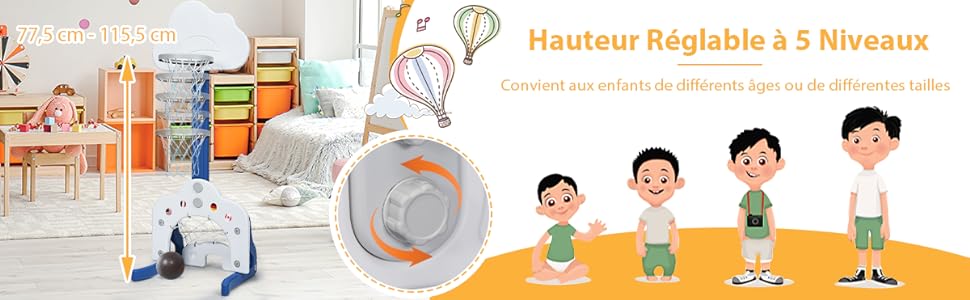 lichtgewicht en stabiele basketbalringset