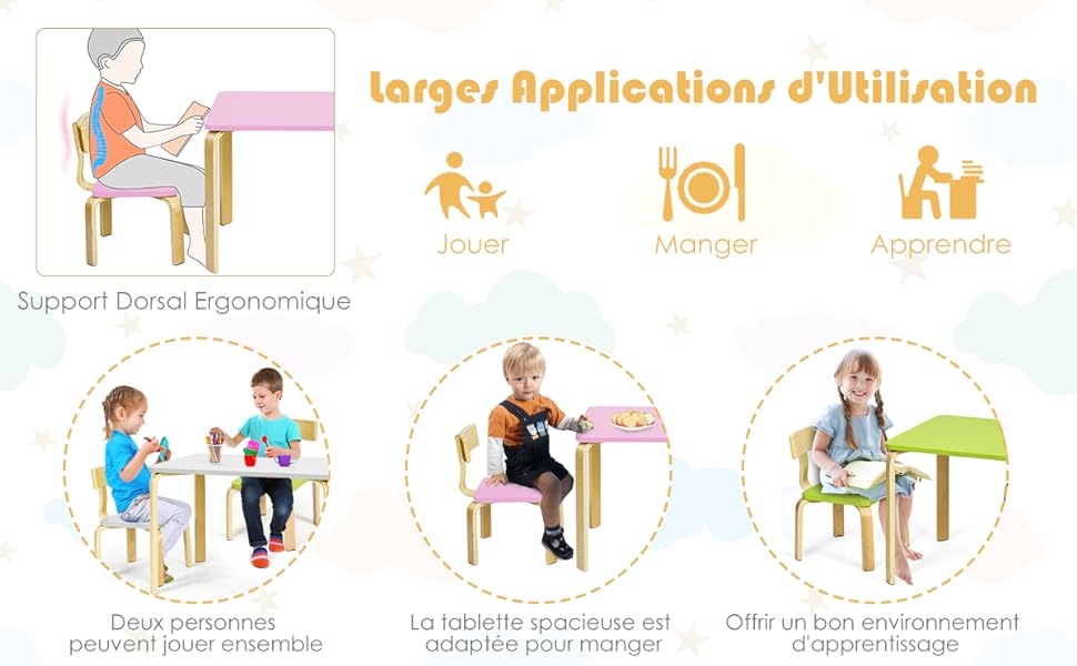 ensemble-table-et-chaises-en-bois-courbe-pour-enfants