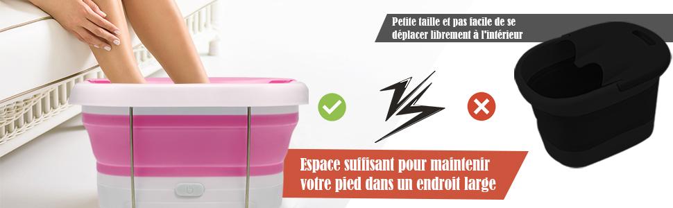 opvouwbare voetbadmassager