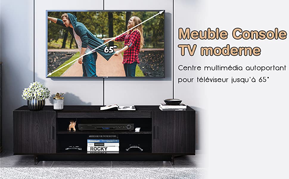 Meuble TV pour Televiseur Jusqua 165 cm/65