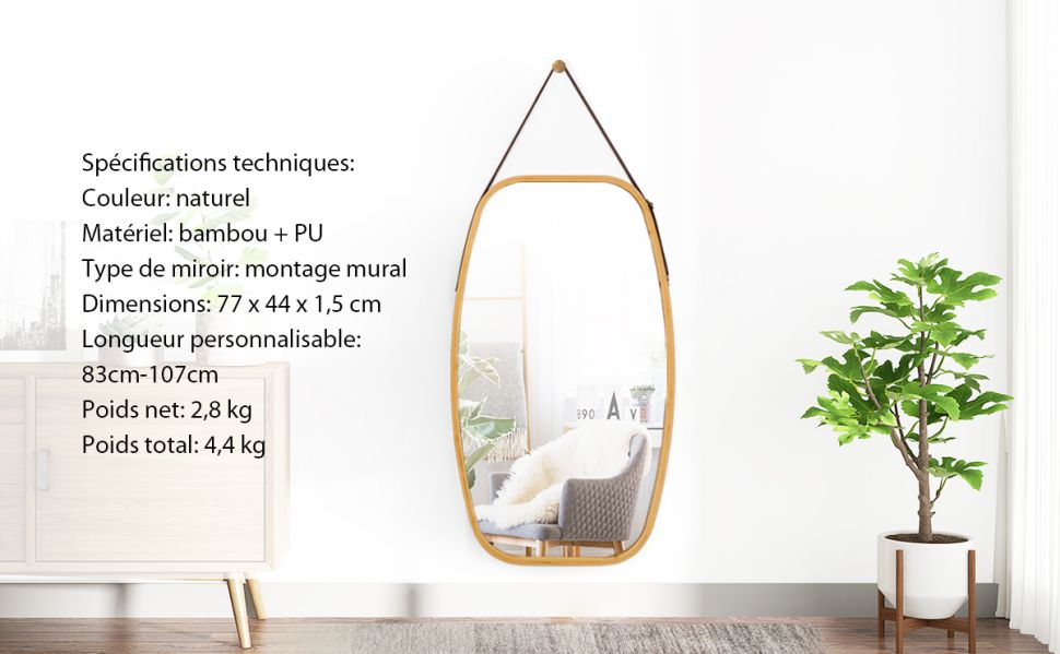 miroir-avec-sangle-en-cuir-reglable