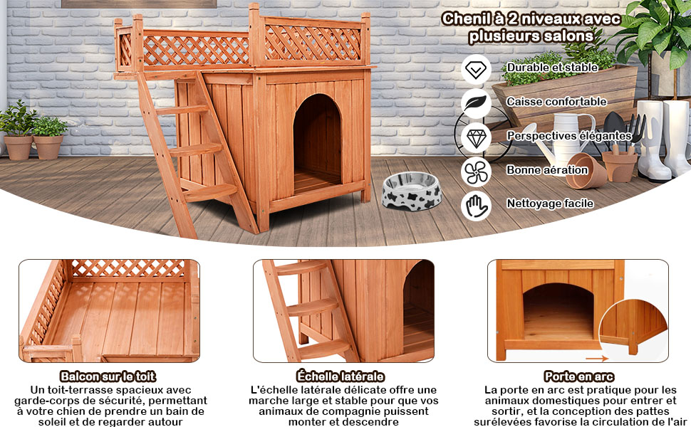 niche-pour-chiot-en-bois