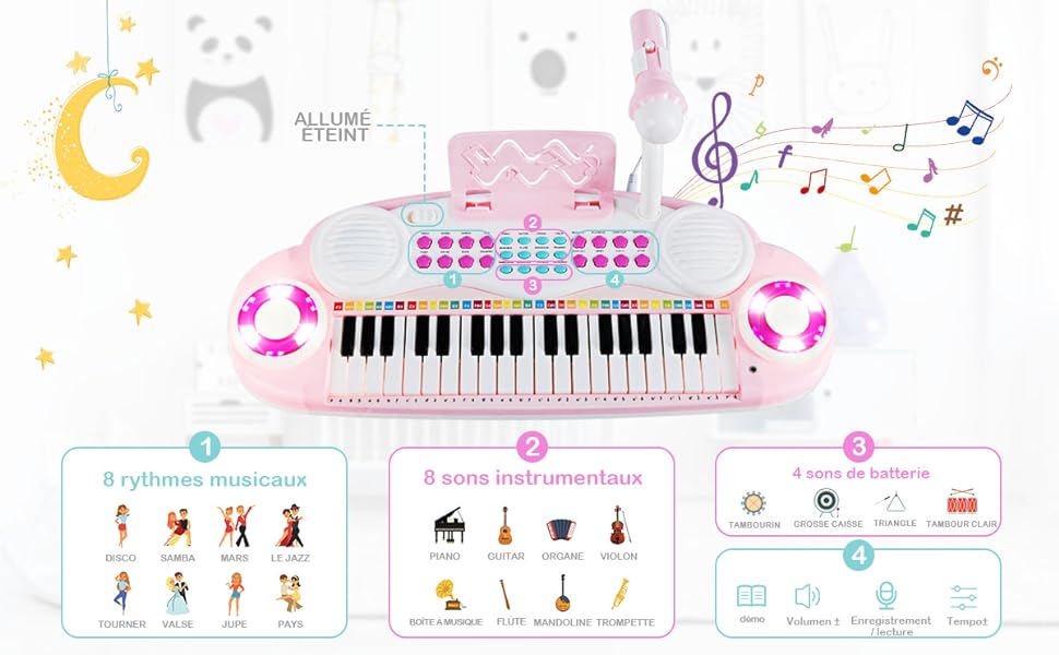 piano-electronique-pour-enfants-et-jeunes-enfants