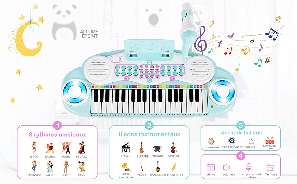 piano-electronique-pour-enfants-et-jeunes-enfants