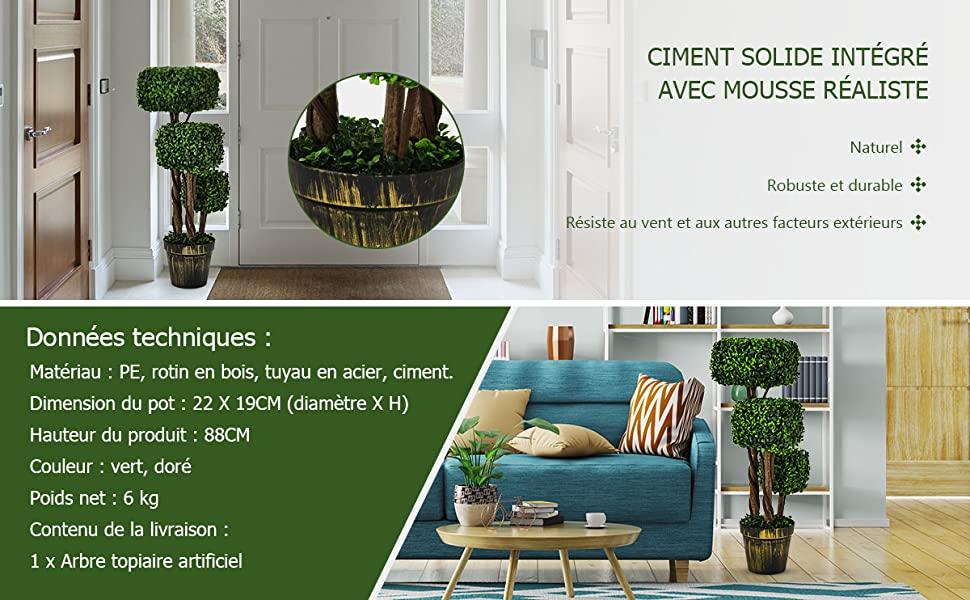 plante-artificielle-de-forme-carree