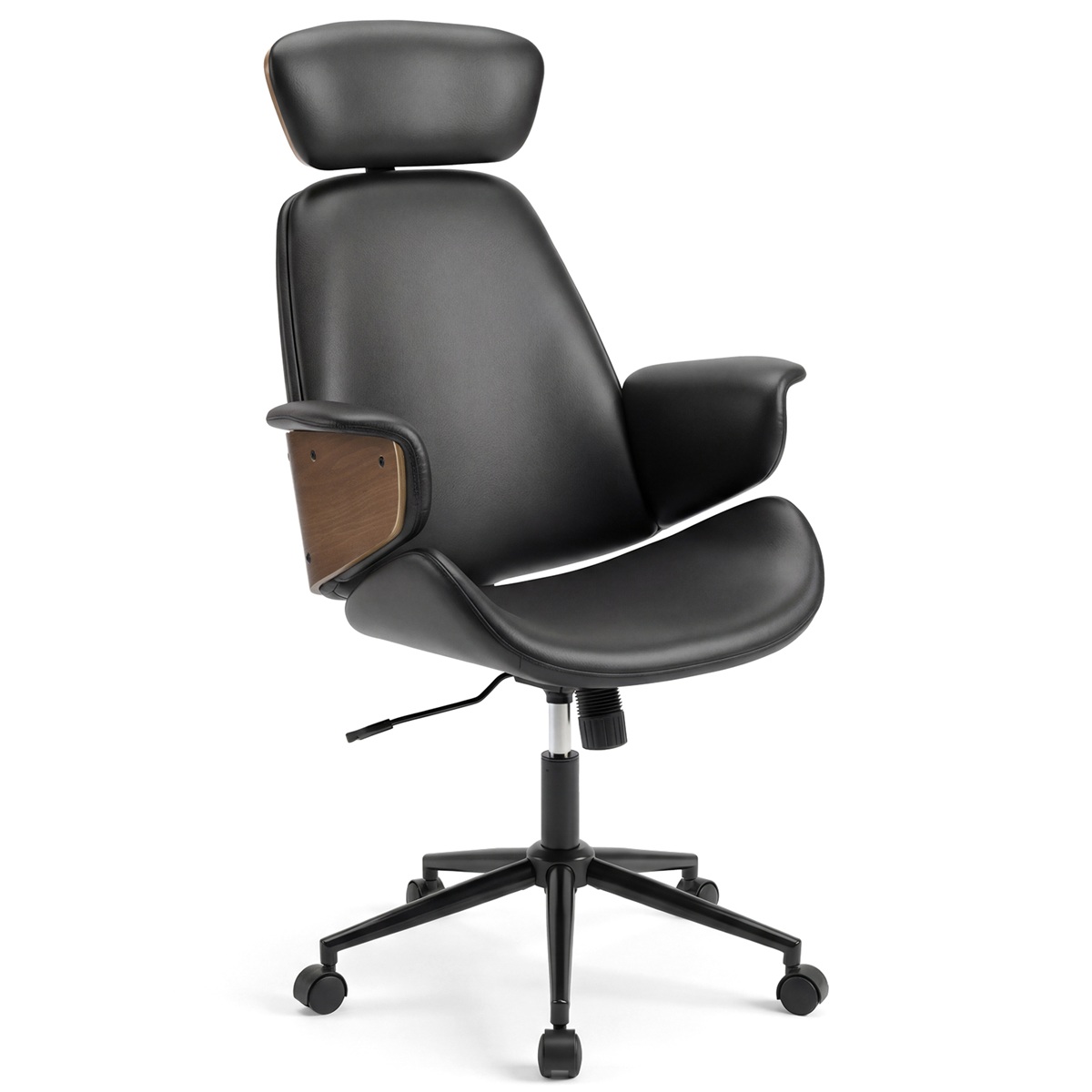 Costway Chaise Bureau Ergonomique avec Appuie-tête Fonction Bascule Hauteur Réglable Fauteuil de Bureau en Simili Cuir à Dossier Haut