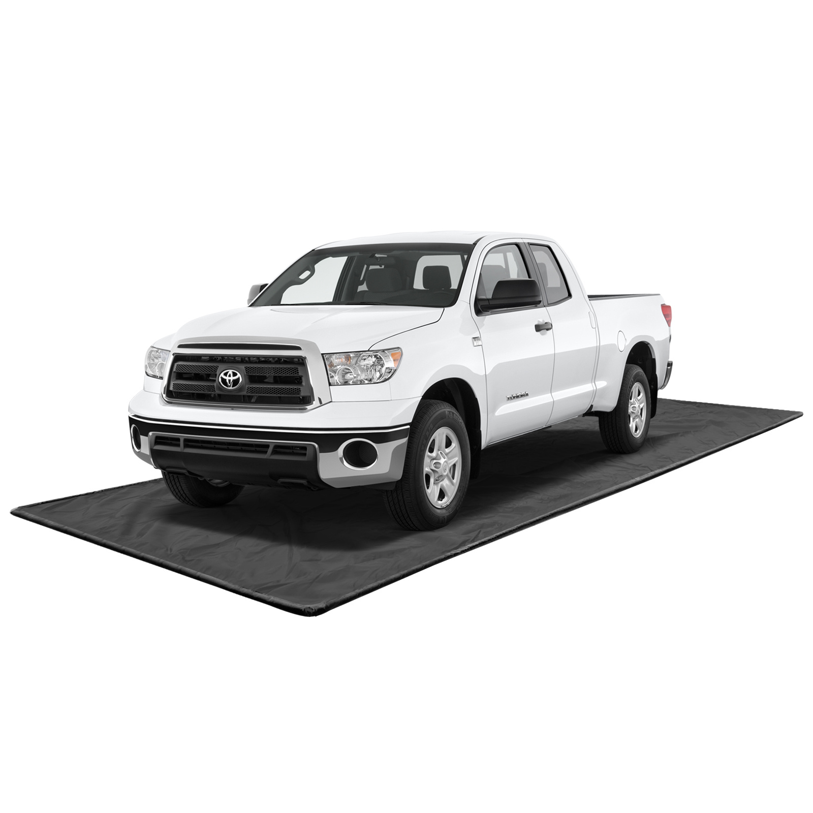 Costway Tapis de Sol de Garage 6,7X2,75 M Tapis Antidérapant Boue Raclette de Sol & Bandes Adhésives Incluses Convient aux SUV de Taille Moyenne