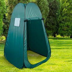 Costway Tente de Toilette Tente de Douche Portable&Pliable 120 x 120 x 190 cm Vert en Polyester de Haute Qualité