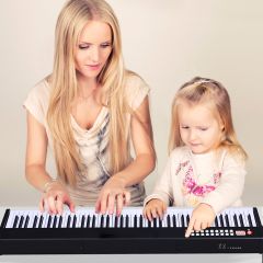 88 Touches Clavier de Piano Numérique Portable Enfants avec Fonction MIDI et Bluetooth