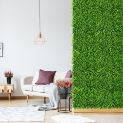 12 Panneaux de Plantes Artificiels Protection UV pour Jardin Maison Clôture et Décorations de Mariage Vert