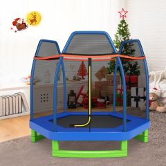 trampoline pour enfants avec filet de sécurité