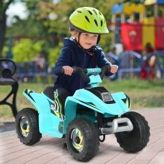 Costway Quad Buggy Electrique pour Enfant 6 V 4,5 Km-H MAX Voiture pour Enfants de 3 Ans+ Bleu