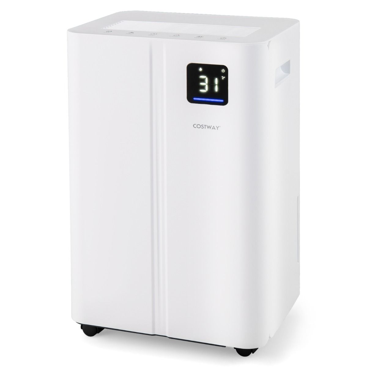 Déshumidificateur blanc Costway 25,5 litres référence 25430168 avec écran frontal