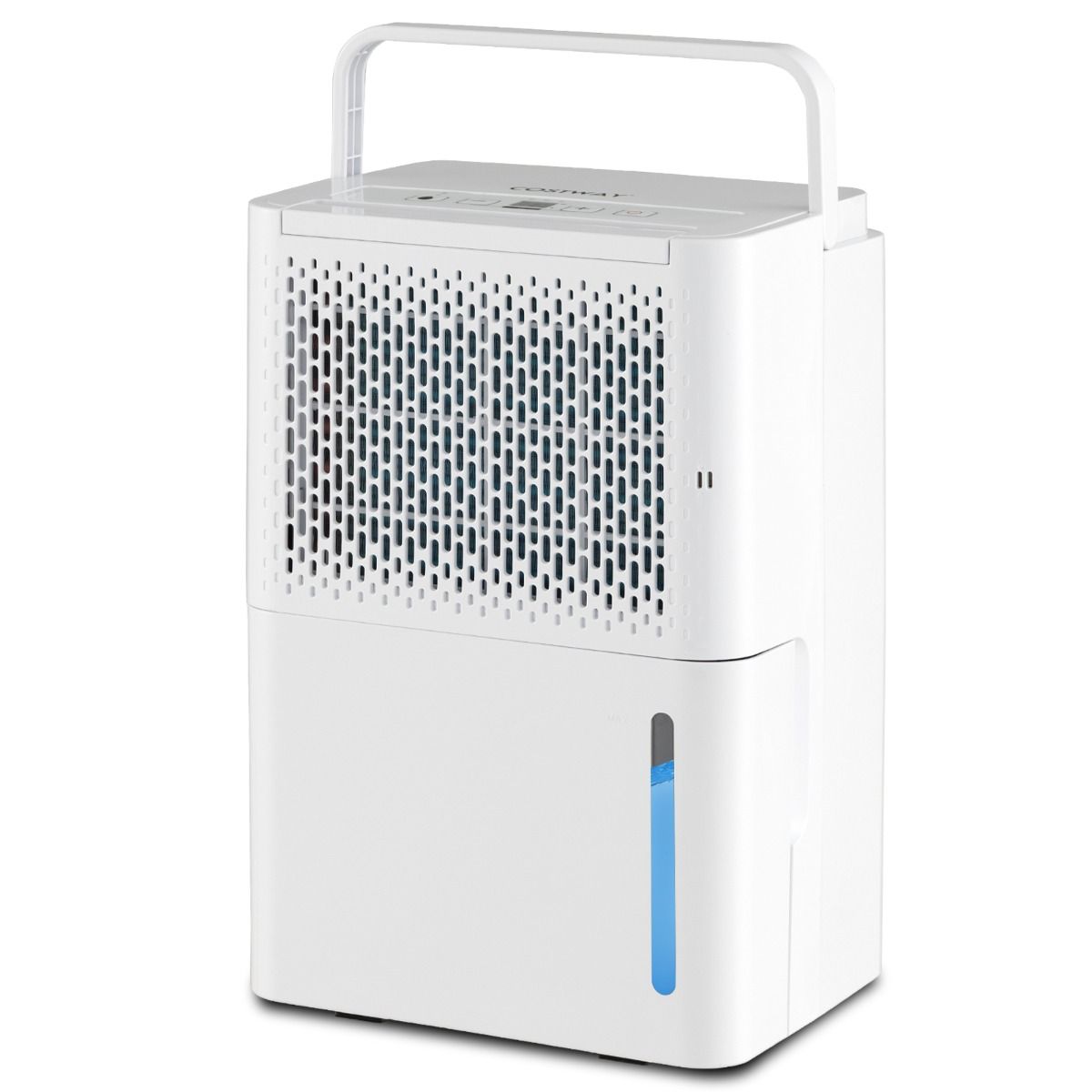 Déshumidificateur blanc Costway Portable 12 litres référence 13452079 avec poignée supérieure