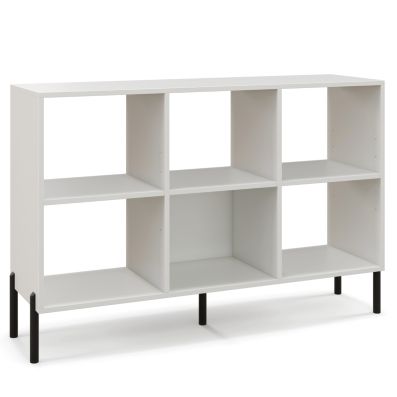 WOLTU Bibliothèque Armoire. Etagère De Rangement En MDF. Meuble De Rangement Avec 4 Compartiments 60x30x60 Cm Blanc 92113219