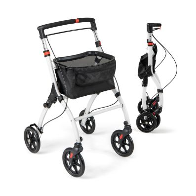 VEVOR Déambulateur pour seniors rollator pliable en aluminium capacité de 136 kg