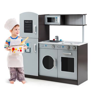 Réfrigérateur frigo en bois jouet de cuisine pour enfant dès 3 ans