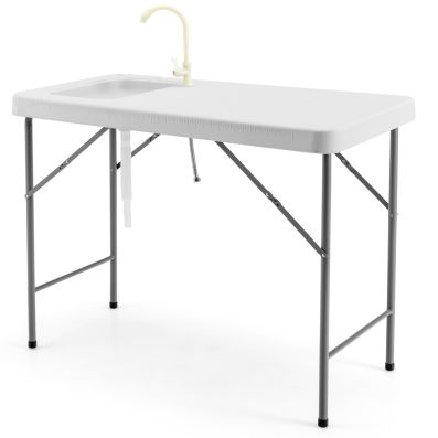Table De Camping Pliante PORTAL Avec Placard – Aluminium Composite, Portable, 50 Kg De Charge, Idéale Pique-nique Et Jardin - 6