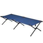 Lit de camp pliable en acier et tissu oxford pour 2 personnes, capacité