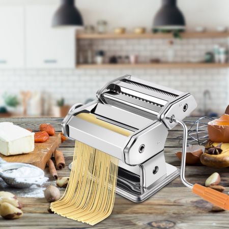 Machine à Pates Manuelle pour Faire des Pates Spaghettis Tagliatelles Lasagnes 20,5 x 20,5 x 14 cm