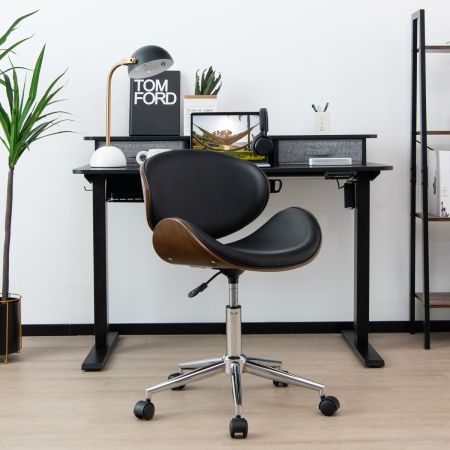 chaise de bureau en bois courbé
