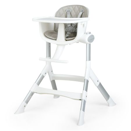 Costway Chaise Haute Bébé Pliable Avec Hauteur Réglable,chaise De Repos  Evolutive Avec Repose-pieds,dossier à Prix Carrefour