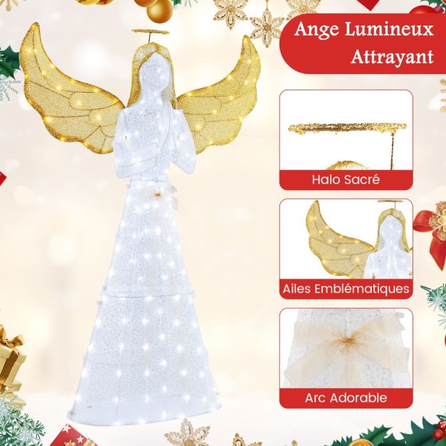 Figurines De Noël Illuminées Ange & Mineur – Kleinkunst Erzgebirge – Nature