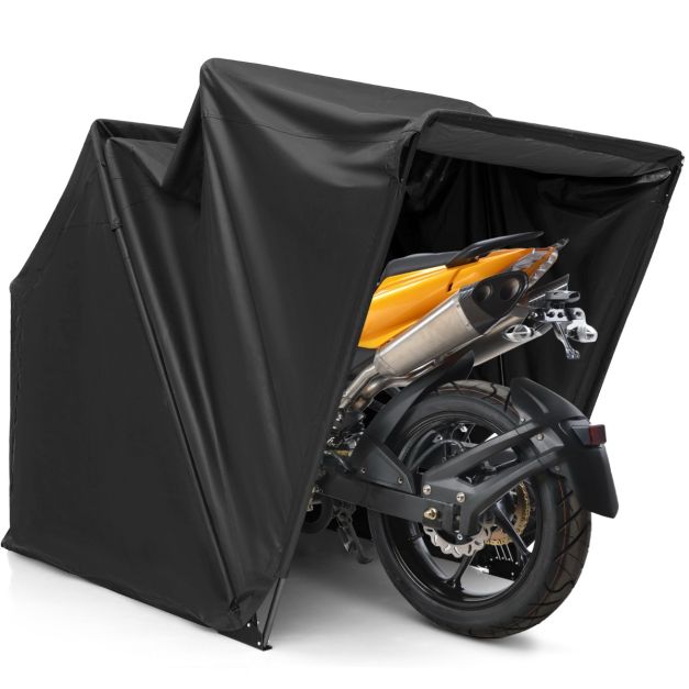 Abri de Moto Extérieur Tente Moto avec Housse en Tissu Oxford