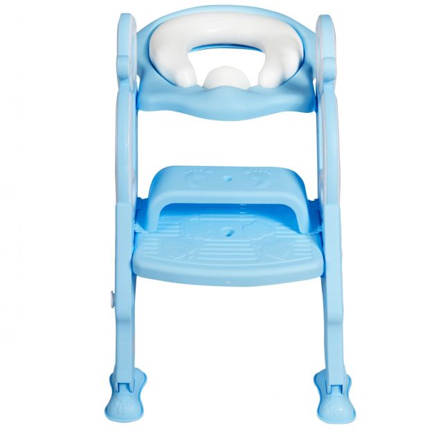 bleu Dioche Siège pour pot réglable pot réglable en hauteur pour enfants réducteur de WC pour enfants siège de sécurité avec échelle 