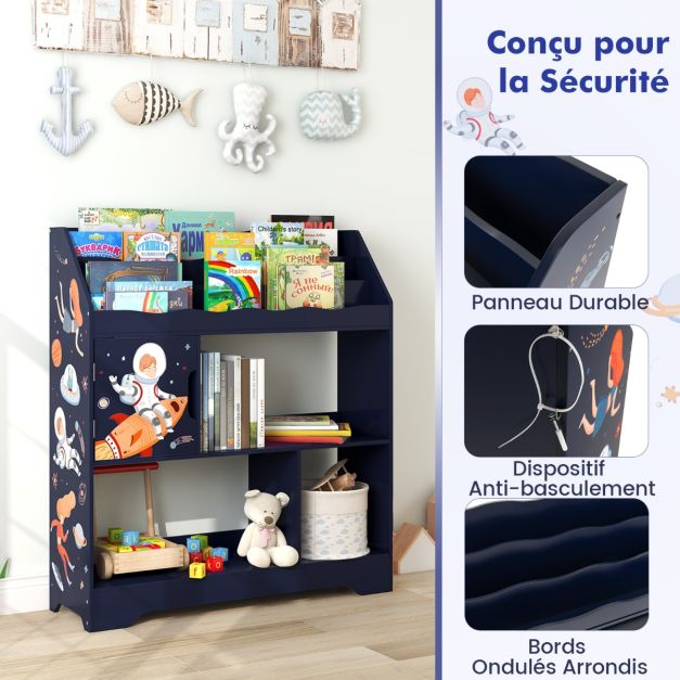 AIYAPLAY Étagère de rangement pour enfants, étagère pour