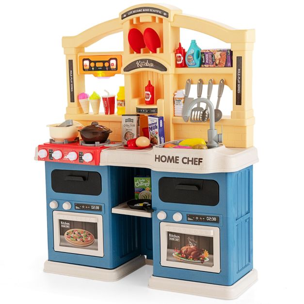 Maison de jeu de simulation de cuisine pour enfants, jouets de cuisine de  luxe avec effets