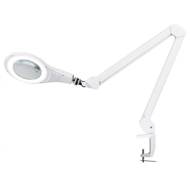 Lampe/Loupe de table à LED (avec pince)