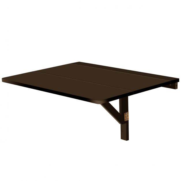 Petite table pliante pour la cuisine Napoca - 65,5 x 37,5 x 47,5 cm - en  Bois et métal - Marron foncé - Versa - Cdiscount Maison