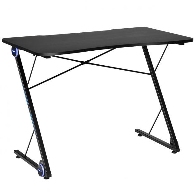 Bureau de gaming noir/rouge - Réglable électriquement - 140x66 cm | Leen Bakker