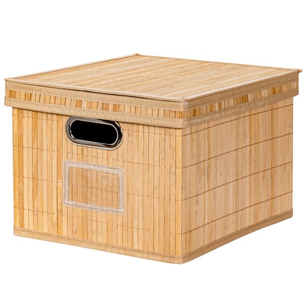 Petite boîte de rangement en bambou