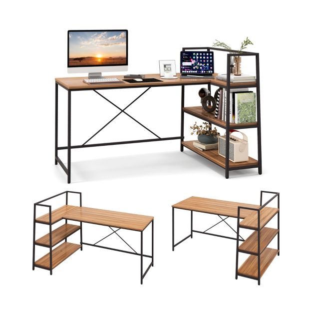 Table d'ordinateur,Tables de bureau, 120x60 cm Bureau d'ordinateur