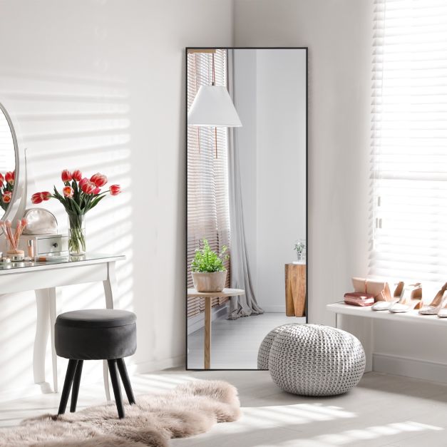 Miroir Psyché en laiton néoclassique