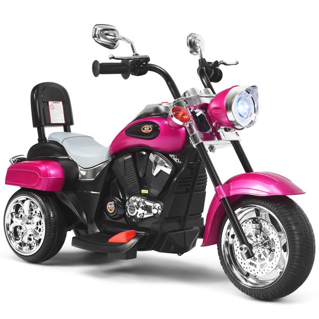Moto Scooter Electrique 6V pour Enfants 3 Roues Fonction : MP3