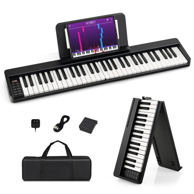 Piano numérique pliable Portable à 88 touches, clavier