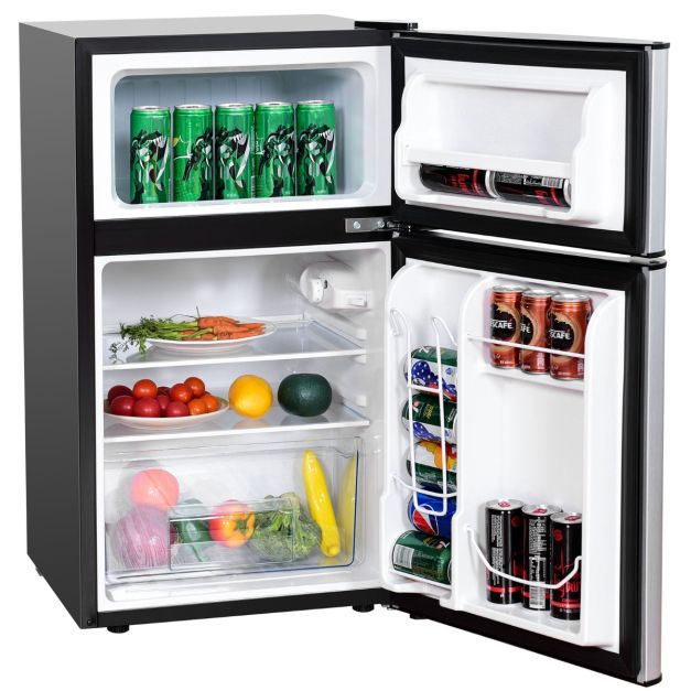 Giantex mini frigo mini réfrigérateur avec congélateur 1 etagère