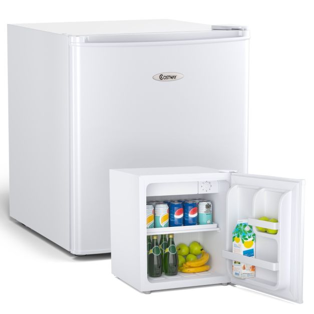 Mini Réfrigérateur 48L, 2 niveaux et porte-bouteille, bac à