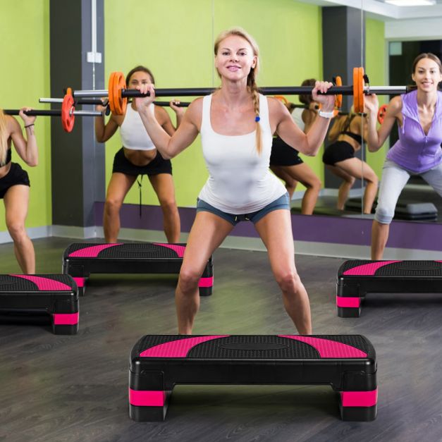 Generic Pédale de fitness aérobic 78 cm réglable 3 niveaux / stepper plate-forme d'exercice pour salle de sport à domicile et entraînement de fitness yoga etc. - Prix pas cher | SN